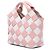 Borsa a cesta mini in pelle intrecciata a quadretti rosa LOEWE - vista 2