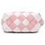 Borsa a cesta mini in pelle intrecciata a quadretti rosa LOEWE - vista 3