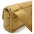 Borsa a spalla in pelle di agnello dorato Chanel D'oro - vista 5