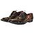 Scarpe Derby Louis Vuitton in vernice nera Nero