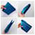 Yves Saint Laurent Vintage 90s blue YSL ceremony clutch Turquoise  - view 10