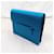 Yves Saint Laurent Vintage 90s blue YSL ceremony clutch Turquoise  - view 4