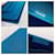 Yves Saint Laurent Vintage 90s blue YSL ceremony clutch Turquoise  - view 9