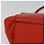 Céline CELINE Trapeze Medium Borsa a Mano Pelle Suede 2in1 Rossa Argento Auth gh084 Rosso - vista 12