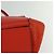 Céline CELINE Trapeze Medium Borsa a Mano Pelle Suede 2in1 Rossa Argento Auth gh084 Rosso - vista 13