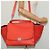 Céline CELINE Trapeze Medium Borsa a Mano Pelle Suede 2in1 Rossa Argento Auth gh084 Rosso - vista 24
