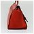 Céline CELINE Trapeze Medium Borsa a Mano Pelle Suede 2in1 Rossa Argento Auth gh084 Rosso - vista 4