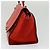 Céline CELINE Trapeze Medium Borsa a Mano Pelle Suede 2in1 Rossa Argento Auth gh084 Rosso - vista 5