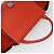 Céline CELINE Trapeze Medium Borsa a Mano Pelle Suede 2in1 Rossa Argento Auth gh084 Rosso - vista 6