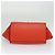 Céline CELINE Trapeze Medium Borsa a Mano Pelle Suede 2in1 Rossa Argento Auth gh084 Rosso - vista 9