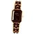 Première Chanel My First Uhr Goldplattiert Leder Schwarz