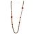 Collana Sautoir Chanel CC con perle arancioni smaltate - Scatola e autenticazione Arancione Gold hardware