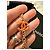 Collana Sautoir Chanel CC con perle arancioni smaltate - Scatola e autenticazione Arancione Gold hardware - vista 4