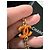 Collana Sautoir Chanel CC con perle arancioni smaltate - Scatola e autenticazione Arancione Gold hardware - vista 5