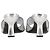 Mule in pelle argentata decorate con cristalli By Far Dylan Argento Metallico - vista 6