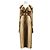 Vestido largo plisado de seda marrón Gucci Castaño