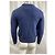 Autre Marque Hr. P. Strickpullover aus marineblauer Wolle - Ansicht 12