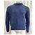 Autre Marque Hr. P. Strickpullover aus marineblauer Wolle - Ansicht 9