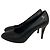 Timeless Pumps con piattaforma nascosta Chanel CC in pelle nera Nero - vista 3