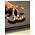 Chanel CC Brosche gold Perlen & rosa Strass - Authentisch Pink Golden Aus weiß - Ansicht 2
