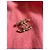 Chanel CC Brosche gold Perlen & rosa Strass - Authentisch Pink Golden Aus weiß - Ansicht 7