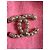 Chanel CC Brosche gold Perlen & rosa Strass - Authentisch Pink Golden Aus weiß - Ansicht 8