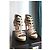 Décolleté Alaïa in pelle beige e nera - vista 5