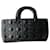 Lady Dior Dior Handbags Black Leather  ref.2226370