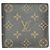 Louis Vuitton Bi-Fold Geldbörse aus Monogramm-Canvas Braun