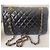Timeless Borsa Chanel Rabat Nera Trapuntata in Pelle Nero - vista 4