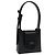 Borsa a mano in pelle nera Gancini di Salvatore Ferragamo Auth 93834AM Nero