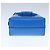 Borsa a mano in pelle blu argento Gancini di Salvatore Ferragamo Auth 103652AM - vista 5