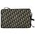 Borsa a spalla in tela Trotter Christian Dior blu navy oro Auth 120706 D'oro - vista 2