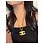 Chanel Vintage Large Gold CC Logo Pendant Chain Necklace Gold hardware - view 2