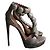 Alaïa Pumps aus exotischem Leder Weiß Grau Beige