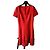 Abito corto rosso Alaïa in viscosa e seta