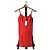 Alaïa Kleid rot Mohnfarbe Polyamid