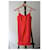 Alaïa Kleid rot Mohnfarbe Polyamid - Ansicht 2