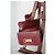 Borsa Céline Triomphe in pelle bordeaux Bordò - vista 10