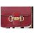 Borsa Céline Triomphe in pelle bordeaux Bordò - vista 3