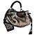 Lancel Brigitte Bardot Handtasche Dunkelgrau Stoff Anthrazitgrau