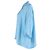 Balenciaga 2019 Tonal Logo Bluse mit Knopf aus hellblauer Seide - Ansicht 2