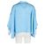 Balenciaga 2019 Tonal Logo Bluse mit Knopf aus hellblauer Seide - Ansicht 8