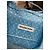 Balenciaga 2019 Tonal Logo Bluse mit Knopf aus hellblauer Seide - Ansicht 9