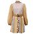 Abito Mini Stampato con Cintura Zimmermann in Lino Multicolore