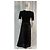Maje Riplita Midi Kleid aus schwarzem Polyester - Ansicht 11