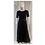 Maje Riplita Midi Kleid aus schwarzem Polyester - Ansicht 8