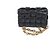 Borsa Cassette Chain Bottega Veneta in Pelle Nera Nero - vista 11