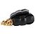 Borsa Cassette Chain Bottega Veneta in Pelle Nera Nero - vista 3