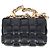 Borsa Cassette Chain Bottega Veneta in Pelle Nera Nero - vista 4